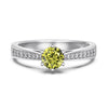 Wholesale Women's S925 Sterling Silver Ring Geometric Heart Shape Electroplated
