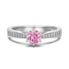 Wholesale Women's S925 Sterling Silver Ring Geometric Heart Shape Electroplated