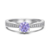Wholesale Women's S925 Sterling Silver Ring Geometric Heart Shape Electroplated