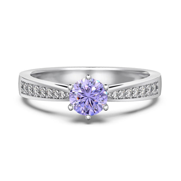 Wholesale Women's S925 Sterling Silver Ring Geometric Heart Shape Electroplated