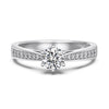 Wholesale Women's S925 Sterling Silver Ring Geometric Heart Shape Electroplated