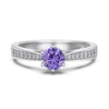 Wholesale Women's S925 Sterling Silver Ring Geometric Heart Shape Electroplated