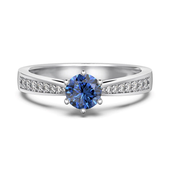Wholesale Women's S925 Sterling Silver Ring Geometric Heart Shape Electroplated