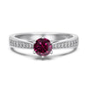 Wholesale Women's S925 Sterling Silver Ring Geometric Heart Shape Electroplated
