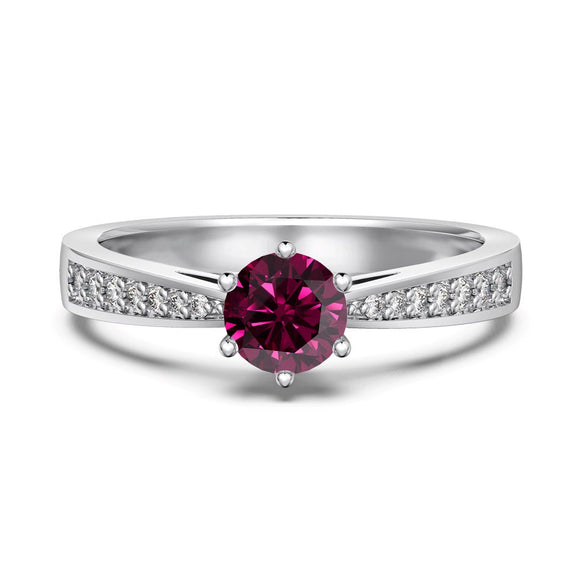 Wholesale Women's S925 Sterling Silver Ring Geometric Heart Shape Electroplated