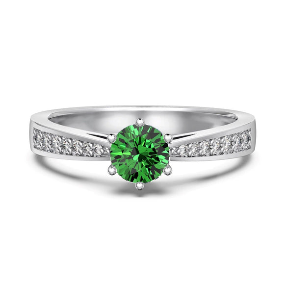 Wholesale Women's S925 Sterling Silver Ring Geometric Heart Shape Electroplated