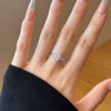 Wholesale Women's S925 Sterling Silver Ring Geometric Style Electroplating