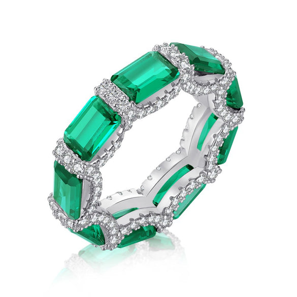 Wholesale Women's S925 Sterling Silver Ring With Crown Bow Wave U Drop Geometric Pattern Electroplated