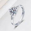 Wholesale Women's S925 Sterling Silver Ring With Geometric Design And Electroplating Treatment