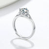 Wholesale Women's S925 Sterling Silver Ring With Geometric Design And Electroplating Treatment