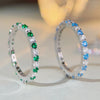 Wholesale Women's S925 Sterling Silver Ring With Geometric Pattern And Zircon Design