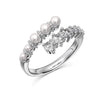 Wholesale Women's S925 Sterling Silver Ring With Pearls Animals Zodiac Ushape Simple Style