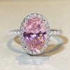 Wholesale Women's S925 Sterling Silver Ring With Pigeon Egg Yellow Diamond Zircon And Geometric Design Electroplated