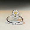 Wholesale Women's S925 Sterling Silver Ring With Pigeon Egg Yellow Diamond Zircon And Geometric Design Electroplated
