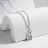 Wholesale Women's S925 Sterling Silver Romantic Couple Lock Necklace With Diamond Treatment And Light Luxury Style