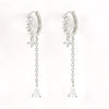 Wholesale Women's S925 Sterling Silver Simple Geometric Tassel Earrings