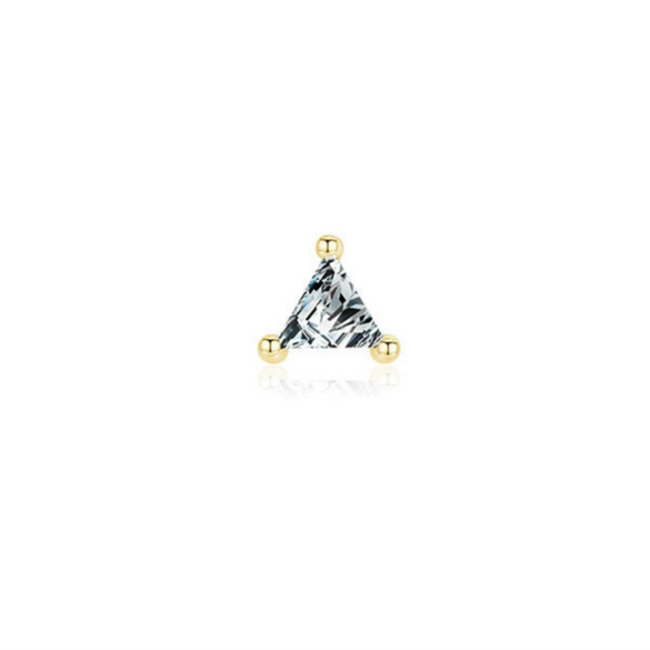 Wholesale Women's S925 Sterling Silver Simple Mini Earrings With Geometric Inlay And Seiko Treatment