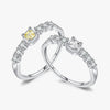 Wholesale Women's S925 Sterling Silver Square Crowninspired Ring With Inlaid Zircon