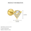 Wholesale Women's S925 Sterling Silver Square Zircon Geometric Earrings