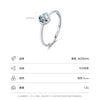 Wholesale Women's S925 Sterling Silver Square Zircon Inlaid Ring With Geometric Style And Highend Sense