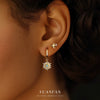 Wholesale Women's S925 Sterling Silver Star Shape Light Luxury Earrings With Zirconia Design