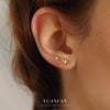 Wholesale Women's S925 Sterling Silver Star Shape Zircon Ear Studs With Distinctive Retro Design