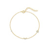 Wholesale Women's S925 Sterling Silver Star Shaped Minimalist Simple Claw Chain Bracelet Electroplated 18K Gold