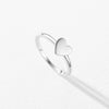 Wholesale Women's S925 Sterling Silver Sweet Heart Love Ring With Electroplating