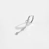 Wholesale Women's S925 Sterling Silver Tassel Pendant Earrings Geometric Style Electroplated