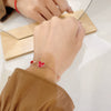 Wholesale Women's S925 Sterling Silver Tiger Zodiac Red Rope Temperaturesensitive Colorchanging Electroplated Bracelet