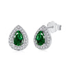 Wholesale Women's S925 Sterling Silver Vintage Elegant Water Drop Zircon Earrings With Electroplating Design