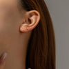Wholesale Women's S925 Sterling Silver Water Drop Zircon Earrings With Platinum And 18K Gold Electroplating