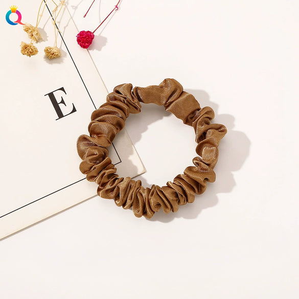 Wholesale Women's Satin Large Intestine Shape Hair Ring Manual Crafted