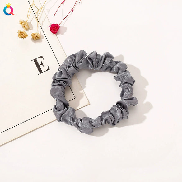 Wholesale Women's Satin Large Intestine Shape Hair Ring Manual Crafted