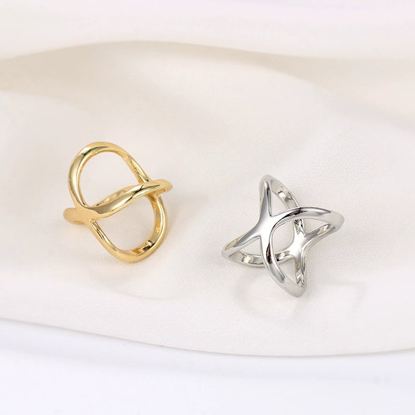 Wholesale Women's Scarf Buckle Alloy Star Geometric Fashion Electroplated Accessory