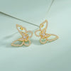Wholesale Women's 925 Silver Butterfly And Bow Earrings With Diamond Design