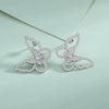 Wholesale Women's 925 Silver Butterfly And Bow Earrings With Diamond Design