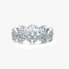 Wholesale Women's 925 Silver Clover Flower Ring With Artificial Diamond Seiko Design
