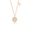 Wholesale Women's 925 Silver Fourleaf Clover Sixpointed Star Diamond Pendant Necklace With Cross Chain