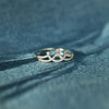 Wholesale Women's 925 Silver Geometric Crown Ring With Zircon And Electroplating Design