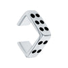 Wholesale Women's 925 Silver Geometric Dice Earrings With Electroplating