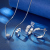 Wholesale Women's 925 Silver Geometric Dice Earrings With Electroplating