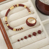Wholesale Women's 925 Silver Geometric Dripping Oil Round Bead Earrings Light Luxury Vintage Minimalist