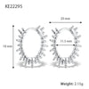 Wholesale Women's 925 Silver Geometric Earrings With Electroplating