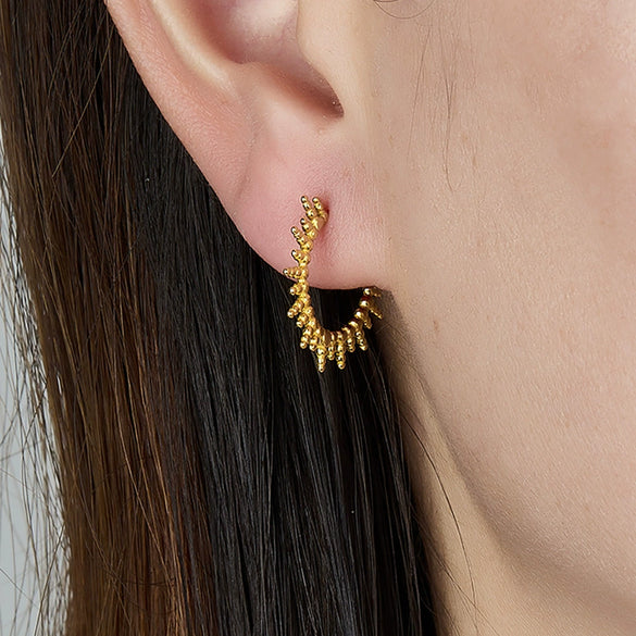 Wholesale Women's 925 Silver Geometric Earrings With Electroplating