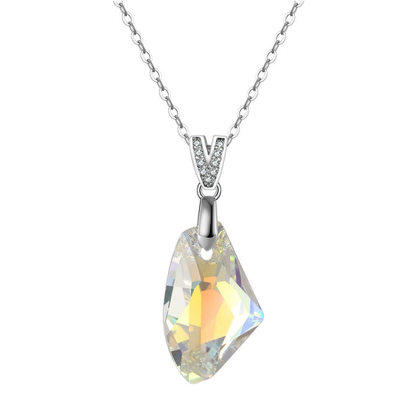 Wholesale Women's Silver Geometric Electroplated Simple Light Luxury Necklace