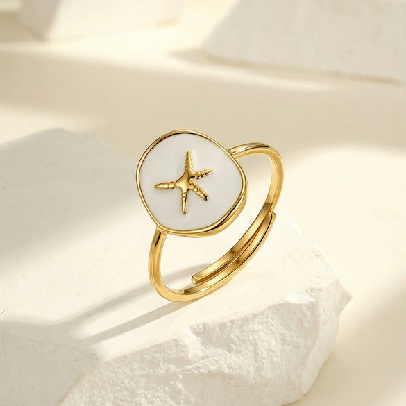 Wholesale Women's 925 Silver Geometric Electroplated Trendy Unique Oildrip Ring