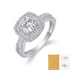 Wholesale Women's 925 Silver Geometric Fashion Ring Set With Diamonds