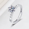 Wholesale Women's Silver Geometric Open Honeycomb Design Electroplated Bracelet And Ring