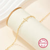 Wholesale Women's 925 Silver Geometric Paper Clip Bracelet With Diamond Design